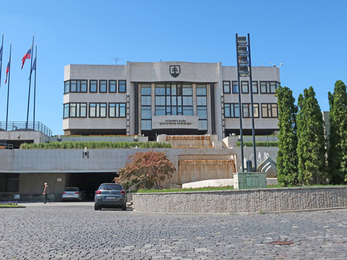 Slovak Parliament Buildings in Bratislava Slovakia
